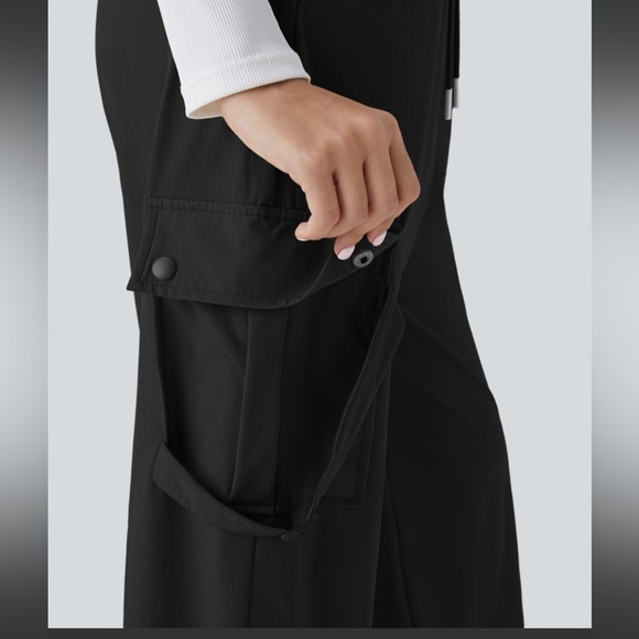 Mid Rise Drawstring Multiple Pockets Casual Cargo Pants - Picture 4 of 6